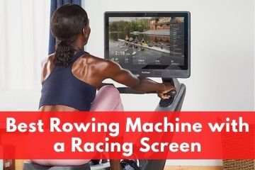 rowing machine with racing screen