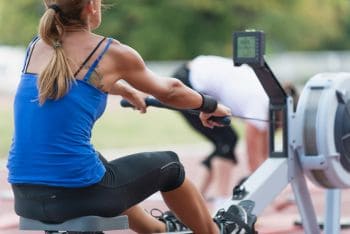 Rowing machine on sale back fat