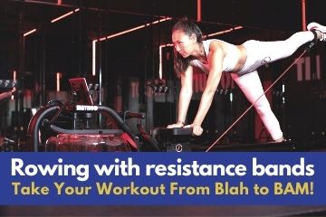 resistance band rowing machine