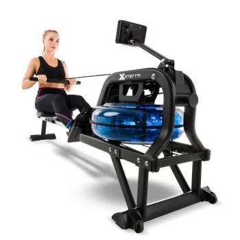 lady working out using Xterra ERG600W Water Rower