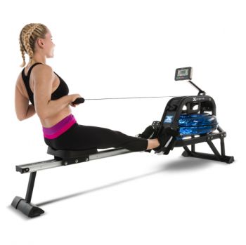 woman using Xterra water rower