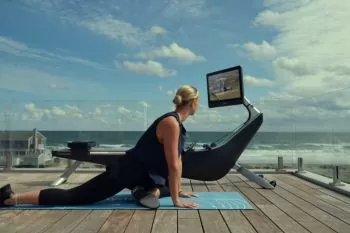 post rowing stretches being performed by lady 