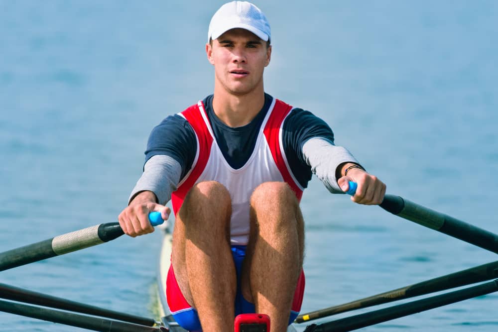 man rowing technique 