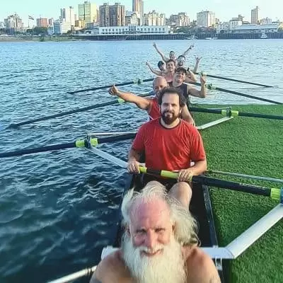 group of master rowers 