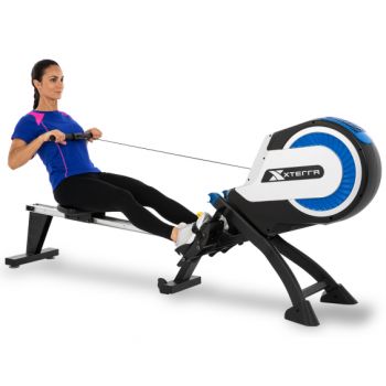 Xterra ERG500 Air Resistance Rowing Machine in use