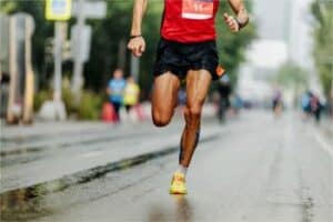 man running a marathon