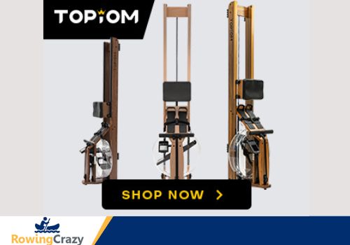 Topiom Rowers standing upright shown from different angles