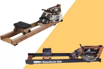 Topiom and WaterRower Water Rowing Machines