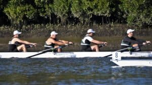 Action shot rowing sweep 2