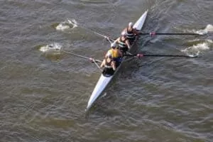 Four Sweep Rowers Training