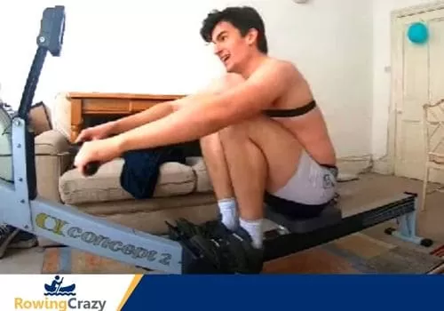 Max Secunda Using a Concept 2 Rower to train for a 2K test - www.rowingcrazy.com 