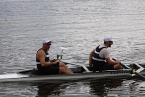 male sweep rowing pair