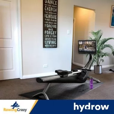 Side view of my Hydrow Rowing Machine