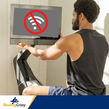 a man having problems with a NordicTrack rower that can't connect to wifi