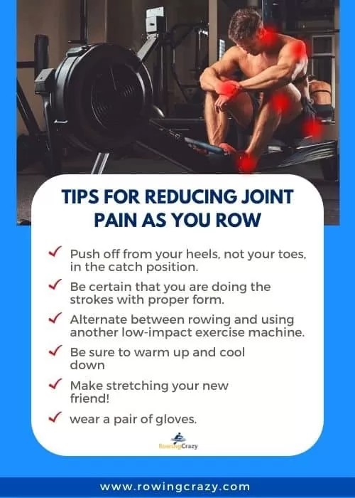 Tips for Reducing Joint Pain as You Row - www.rowingcrazy.com