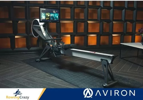 Aviron smart rowing machine Impact series in a home gym