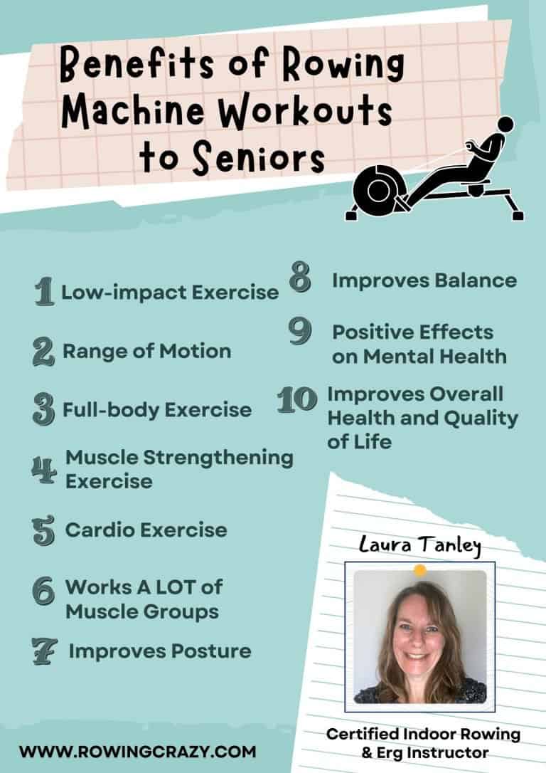 Simple Rowing Machine Workouts for Seniors or Elderly