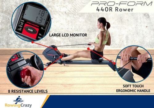 features of a PROFORM 440R rower