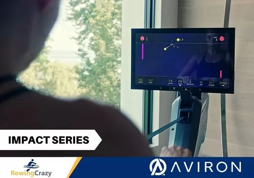Workout Screen of Aviron Impact Series