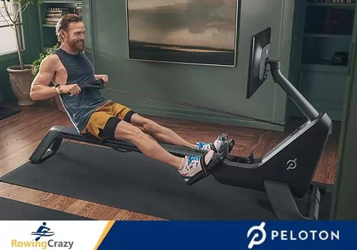 a man using a peloton row