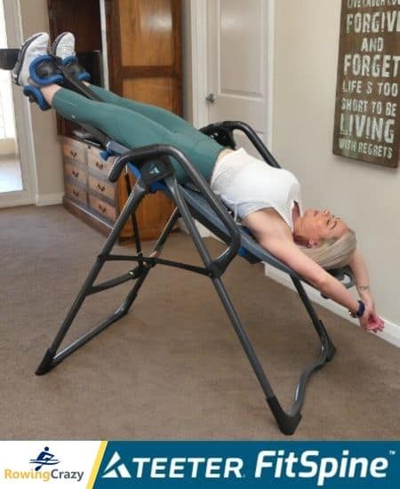 TEETER FITSPINE INVERSION TABLE Inverted Position