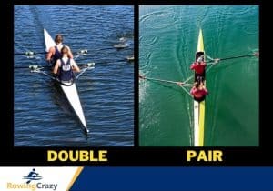 difference between double and pair rowing