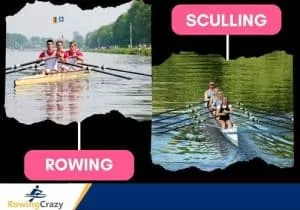 which is faster, rowing or sculling
