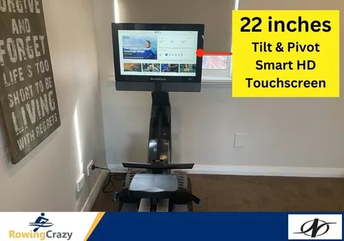 features of the Nordictrack rower screen