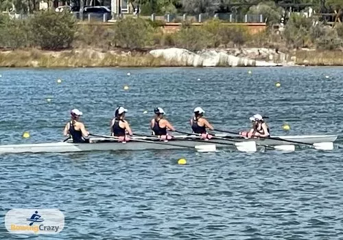 Women Quad Sculling Team with Coxswain at the National Rowing Regatta