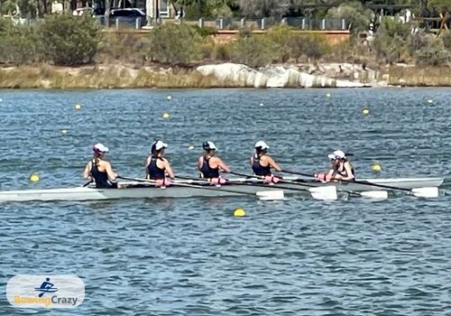 Women Quad Sculling Team with Coxswain at the National Rowing Regatta