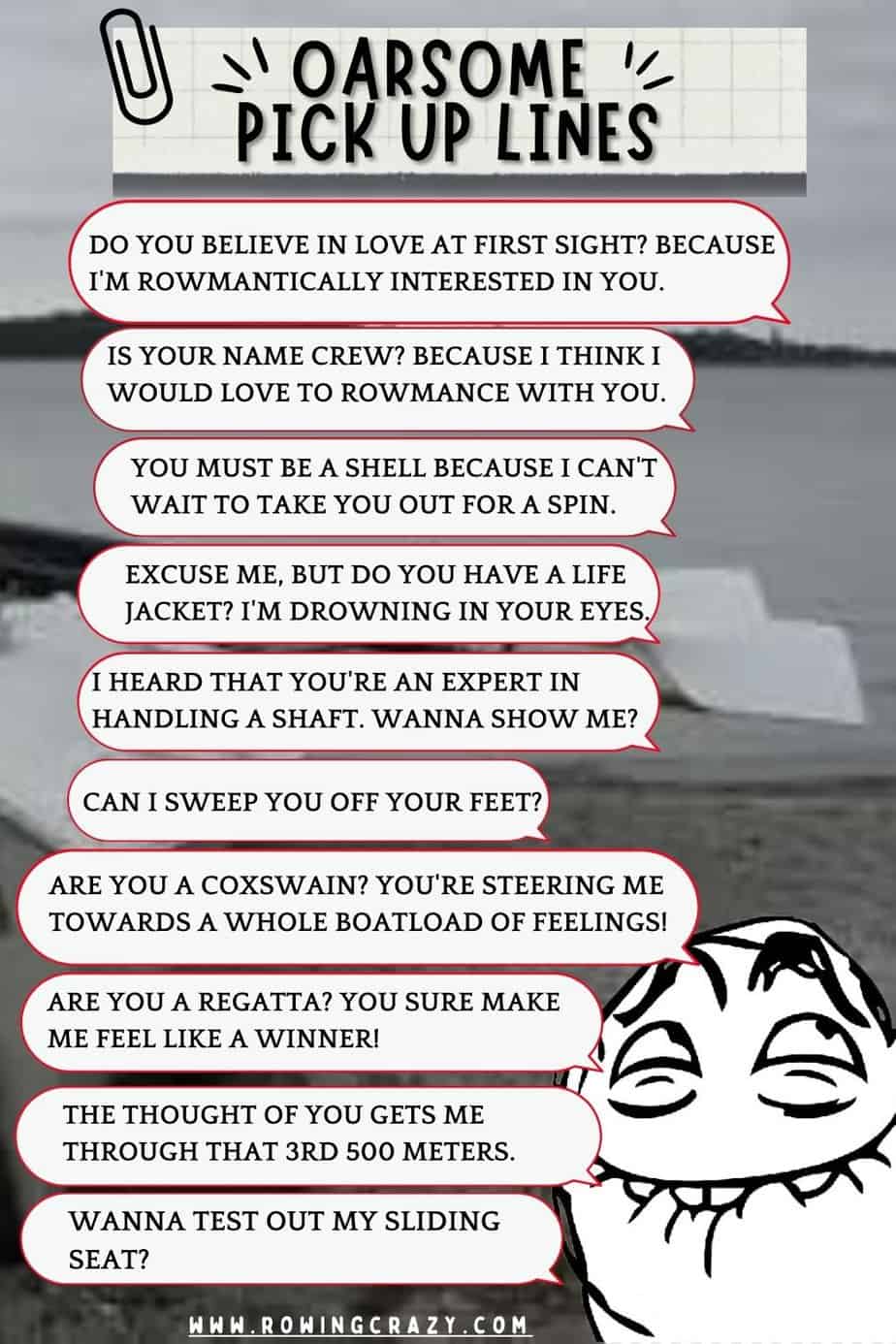 OARsome Rowing Pick Up Lines